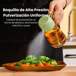 Aceitero Dispensador & Pulverizador 2 en 1 Premium